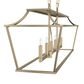 Hunter Laurel Ridge 6-Light Linear Chandelier in Alturas Gold, , large