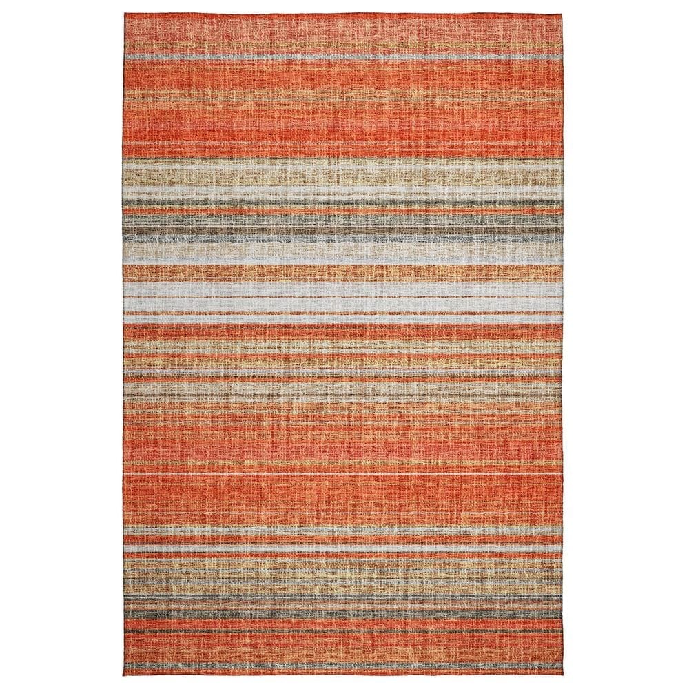 Dalyn Rug Company Portico PO2 Coral 5" x 7"6" Area Rug, , large