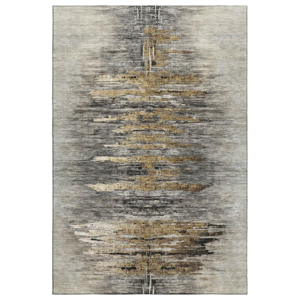 37B Trevi TV14 8" x 10" Gray Area Rug, , large