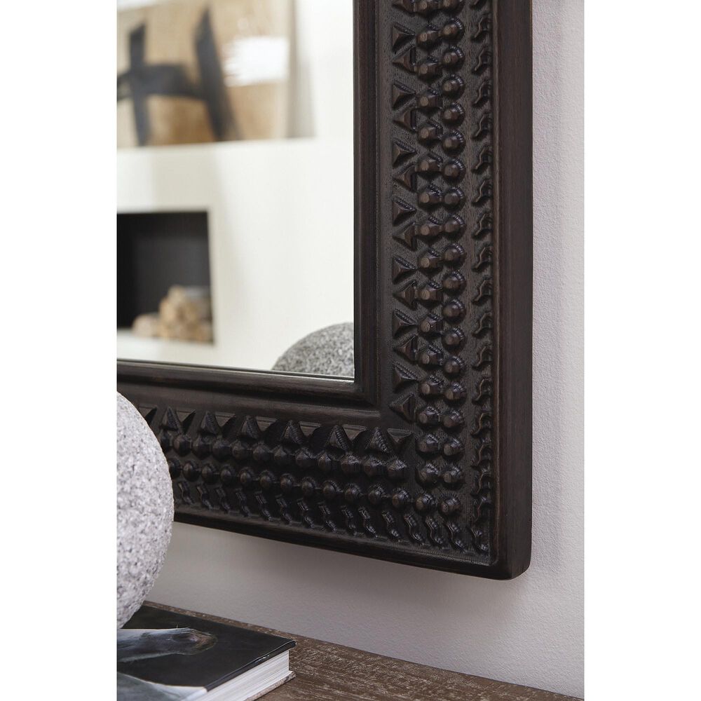Ashley Balintmore Accent Mirror in Dark Brown, , large
