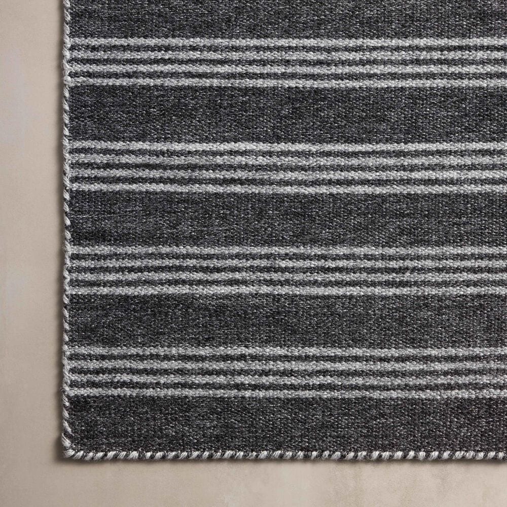 Magnolia Home Charlie Charcoal and Grey 9&#39;3&quot; x 13&#39; Indoor/Outdoor Area Rug, , large