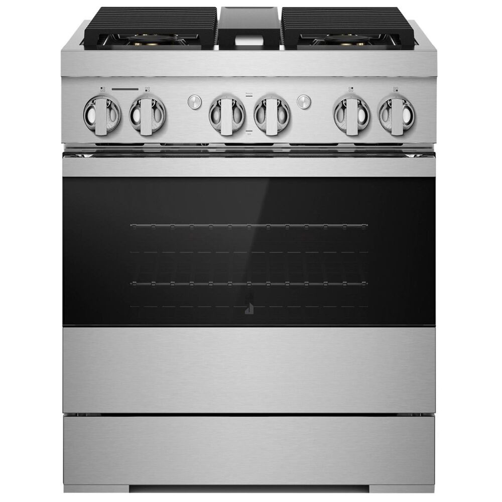 JennAir Noir 30" Dual-Fuel Professional Range in Stainless Steel, , large