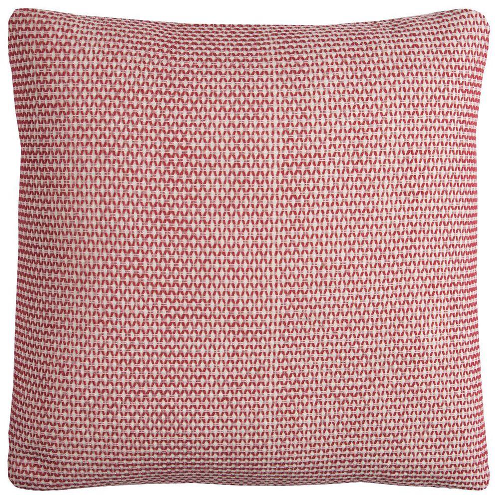 Rizzy Home 22" x 22" Pillow Cover in Red and White, , large