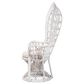 Baxton Studio Kallima Peacock Chair in White, , large