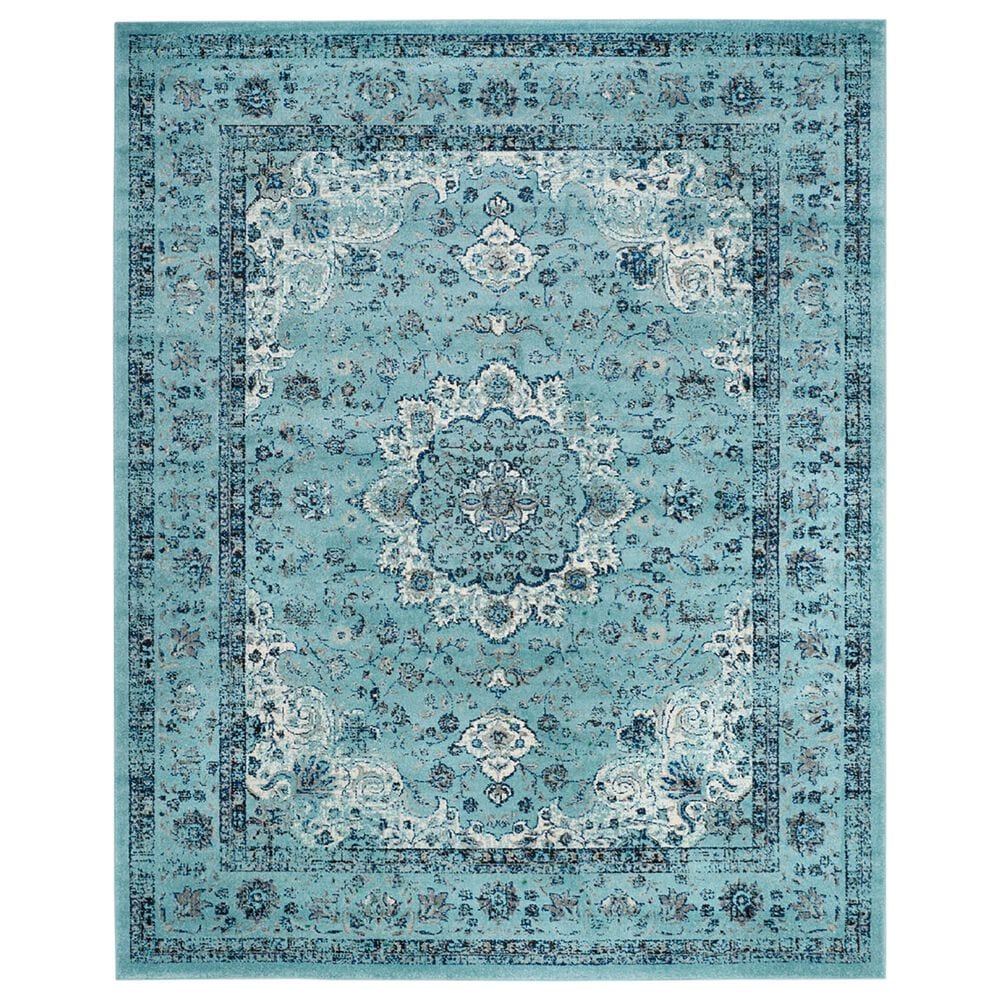 Safavieh Evoke EVK220E 11" x 15" Light Blue Area Rug, , large