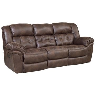 Homestretch Frontier Double Manual Reclining Sofa in Chocolate, , large