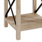 Walker Edison Barn Door Side Table in White Oak, , large