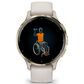 Garmin Venu 3S Smartwatch 41mm Soft Gold Stainless Steel Bezel Case with Ivory Silicone Band, , large
