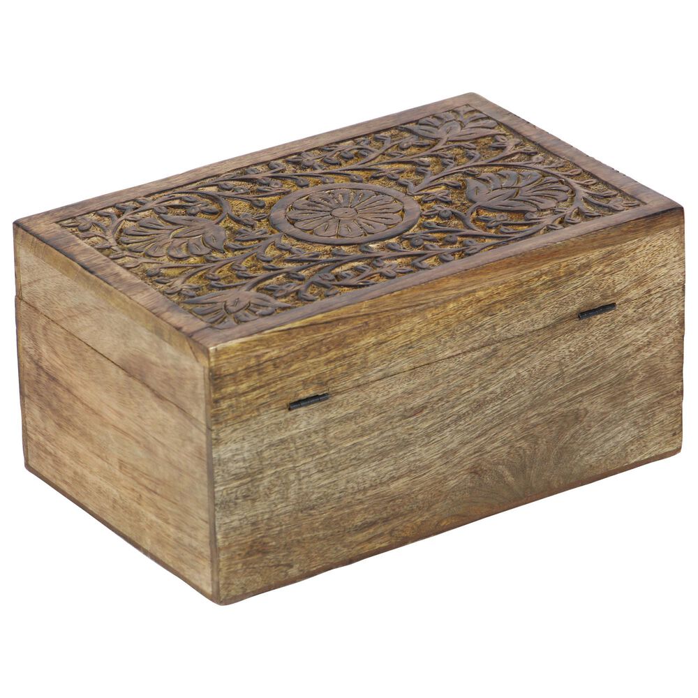 Maple and Jade Rustic Box in Natural Oak &#40;Set of 3&#41;, , large