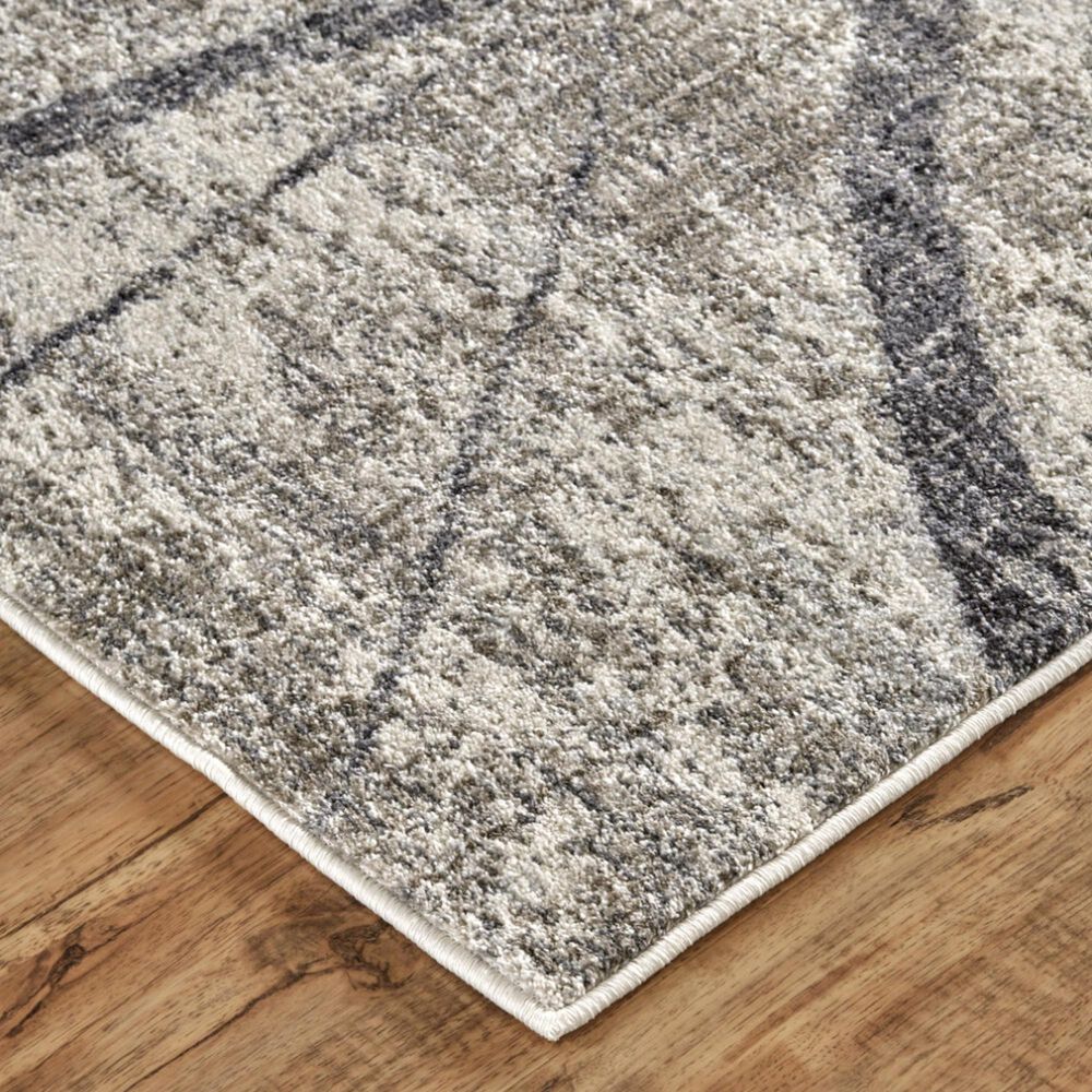 Feizy Kano 7&#39;10&quot; x 10&#39; Charcoal and Gray Area Rug, , large