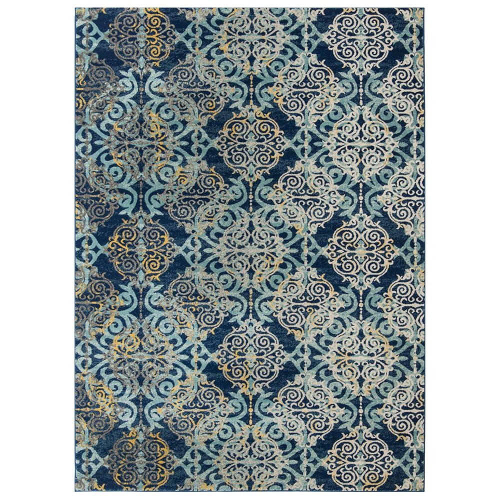 Safavieh Evoke EVK230A-5 5&#39;1&quot; x 7&#39;6&quot; Royal/Light Blue Area Rug, , large