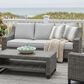 Slate and Company Addison Stationary Patio Sofa in Ross Nickel, , large
