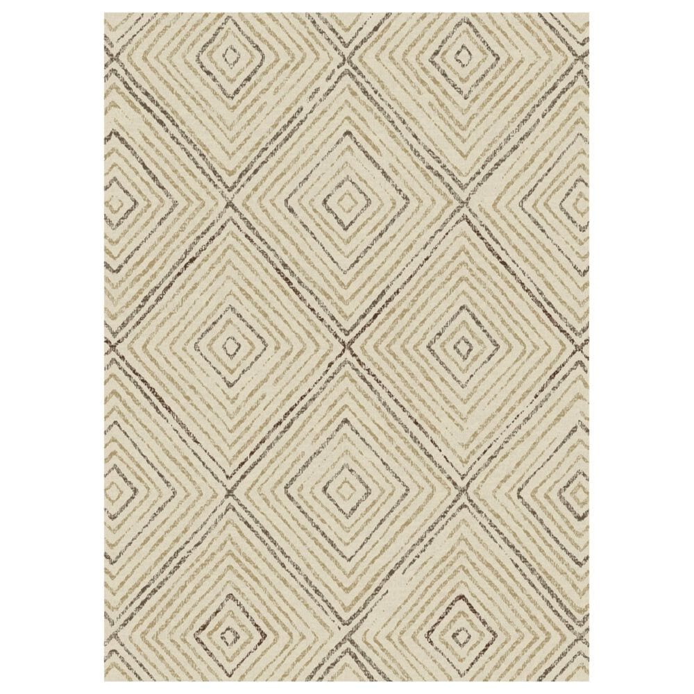 Balta Rugs Lurie Geometric Diamond 5"3" x 7" Cream Area Rug, , large