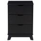 Linon Home Decor Polly 3-Drawer Nightstand in Black, , large