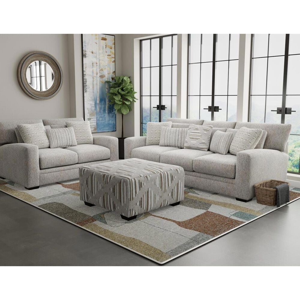 Henderson Brighton Square Cocktail Ottoman in Beige, , large