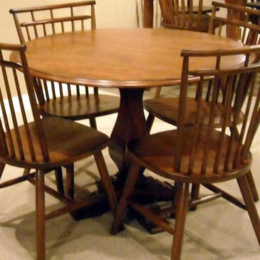 Belle Furnishings Creations II Pedestal Dining Table in Tobacco - Table Only, , large