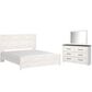 Ashley Gerridan 3 Piece King Bedroom Set in White and Gray, , large
