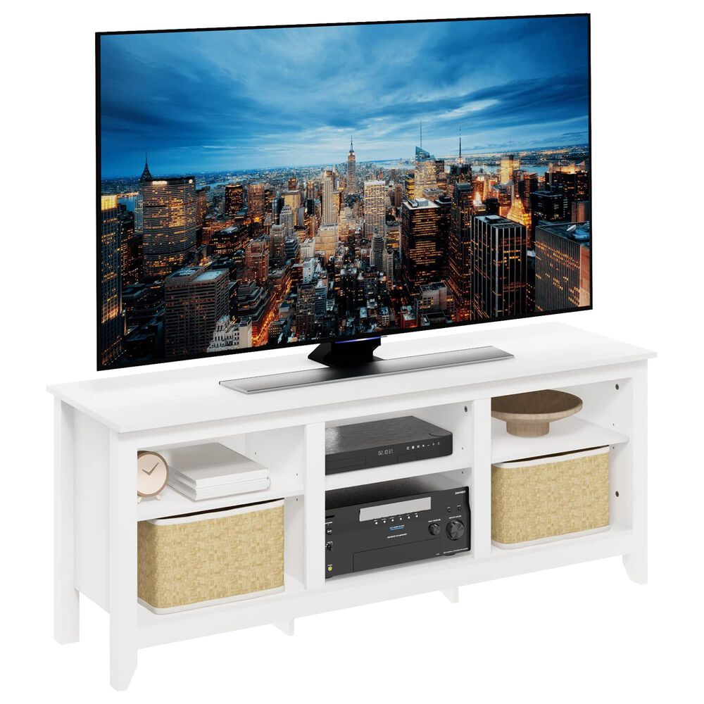 HOMLUX 60" TV Stand in White, , large
