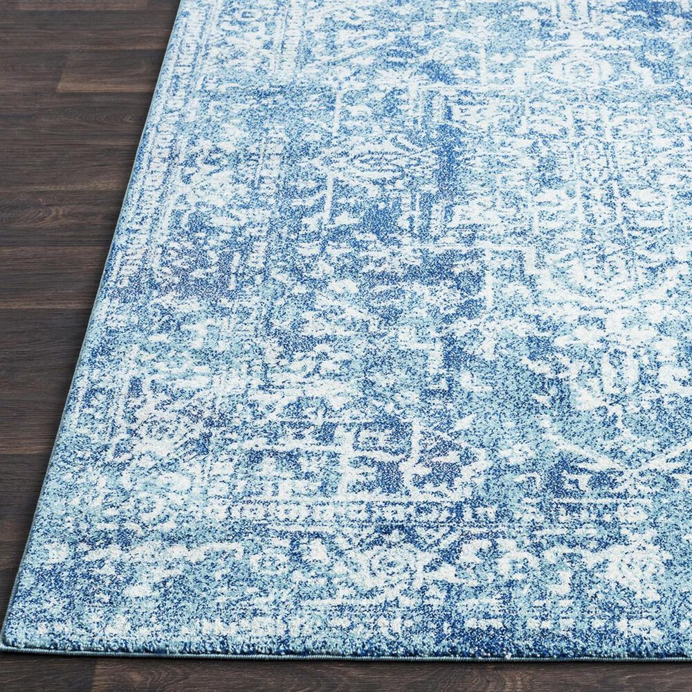 Surya Harput HAP-1023 2&#39; x 3&#39; Teal, Dark Blue and Beige Scatter Rug, , large