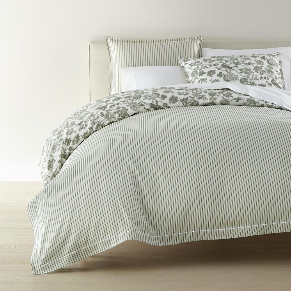 Peacock Alley Highgrove Toile 3-Piece King Reversible Duvet Set in Moss, , large