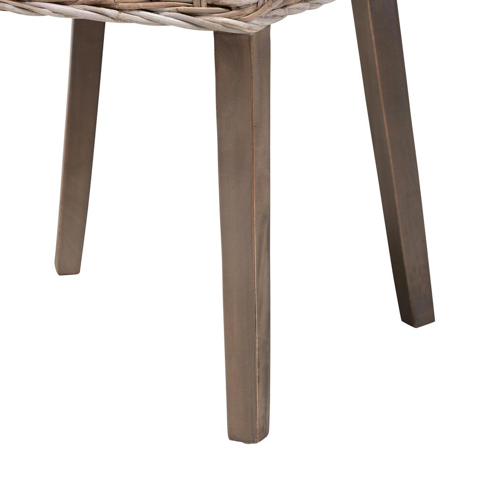 Baxton Studio Magy Side Chair in Greywashed and Brown, , large