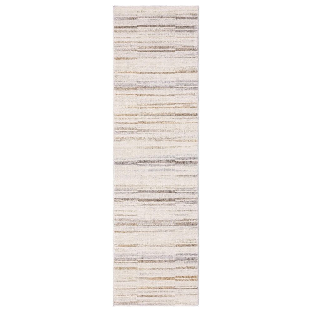 Oriental Weavers Oliver Blue and Rust 2"3" x 7"6" Runner, , large