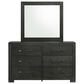 Mayberry Hill Allan 6-Drawer Dresser and Mirror in Black, , large