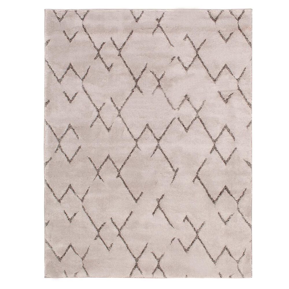 Trisha Yearwood Rug Collection Trisha Yearwood Relax Florella 7"10" x 9"10" Cloud and Metal Area Rug, , large