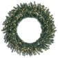 The Gerson Company 24" Pre-Lit Canadian Pine Artificial Christmas Wreath with White LED Lights Wreath in Green, , large