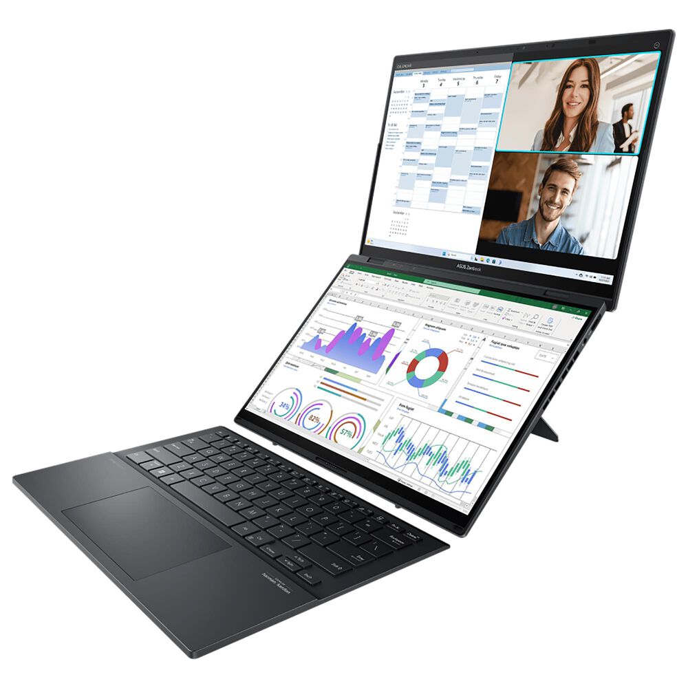 ASUS Zenbook Duo 14&quot; Laptop | Intel Core Ultra 7 Processor 155H - 16GB RAM - Intel Arc Graphics - 1TB SSD in Inkwell Grey, , large