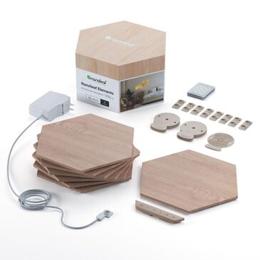 Nanoleaf Elements Wood 7-Piece Smarter Kit, , large