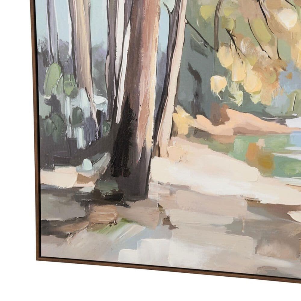 Slatehouse Riverside Pines 50" x 40" Wall Art in Green, , large