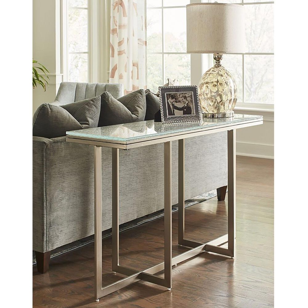 Urban Home Eliza Console Table in Clear Glass, , large