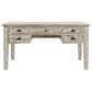 Waltham Artisans Craft 5-Drawer Desk in Washed Grey, , large