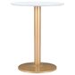 Zuo Modern Alto Bistro Table in White/Gold, , large