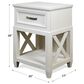 Shannon Hills Osborne 1-Drawer Nightstand in Winter White, , large