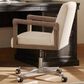 Four Hands Reuben Desk Chair in Lamont Nettlewood and Stainless Steel, , large