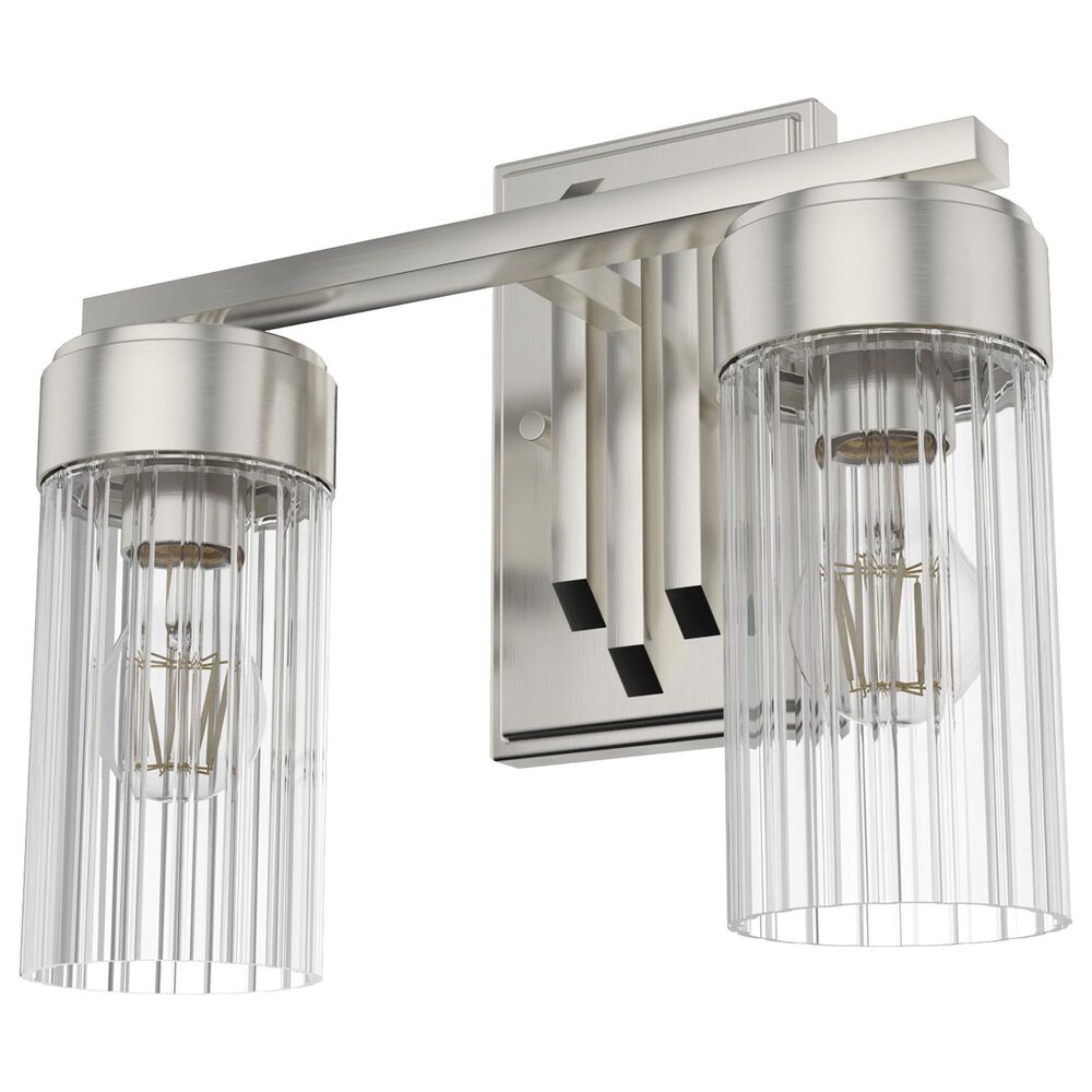 Hunter Gatz 2-Light Vanity in Brushed Nickel, , large