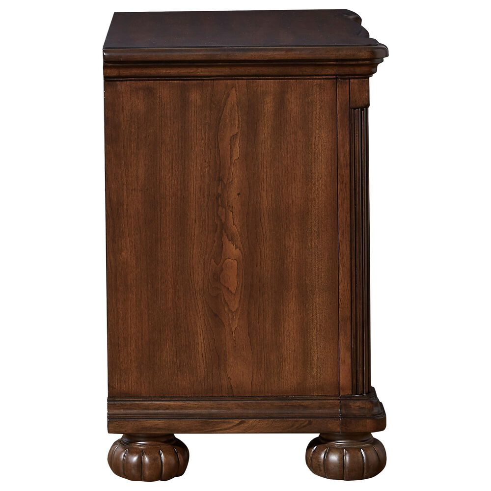 Ashley Lavinton 3-Drawer Nightstand in Cherry Brown, , large