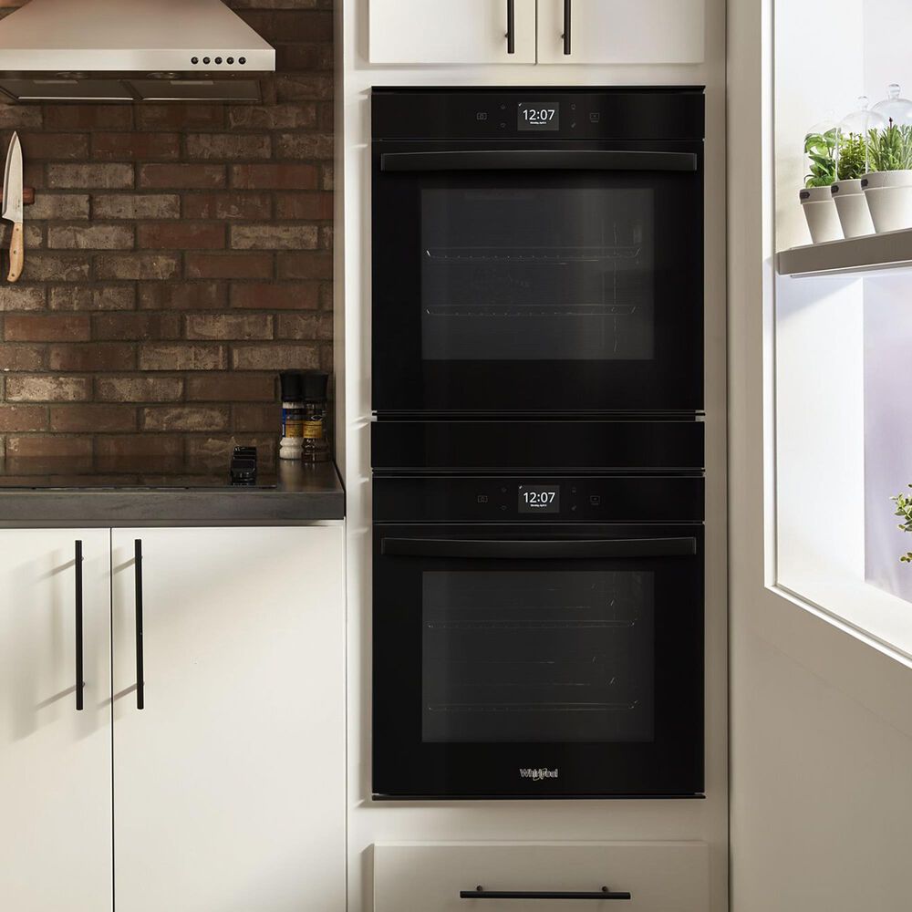 Whirlpool 24&quot; Double Electric Wall Oven with Convection in Black, , large