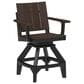 Amish Orchard Urban Outdoor Counter Swivel Chair in Brazilian Walnut and Black, , large