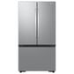 Samsung 27 Cu. Ft. Mega 3-Door French Door Refrigerator with Dual Auto Ice Maker in Stainless Steel, , large