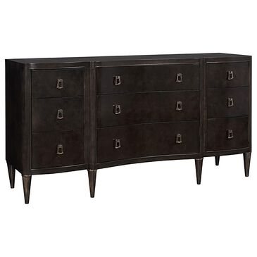 Vanguard Furniture Lillet 9-Drawer Chest in Merino Shadow and Polished Nickel, , large
