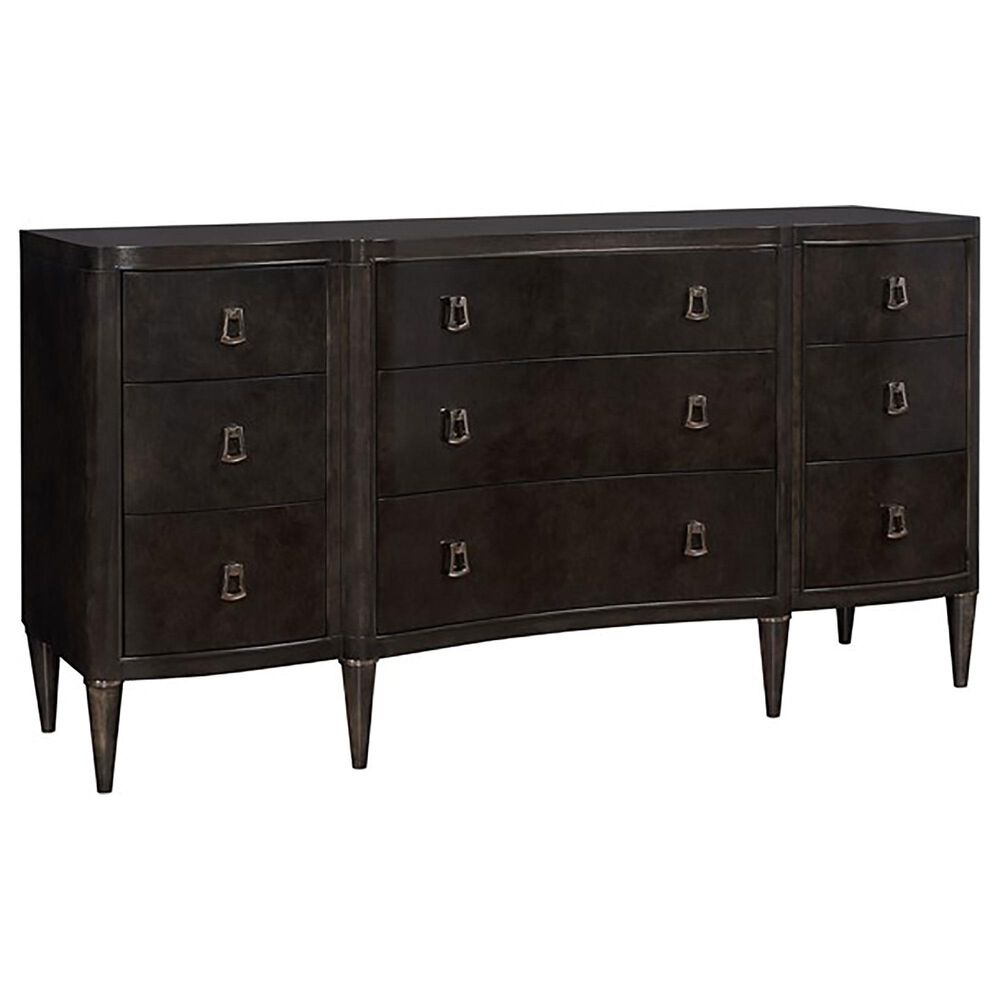 Vanguard Furniture Lillet 9-Drawer Chest in Merino Shadow and Polished Nickel, , large