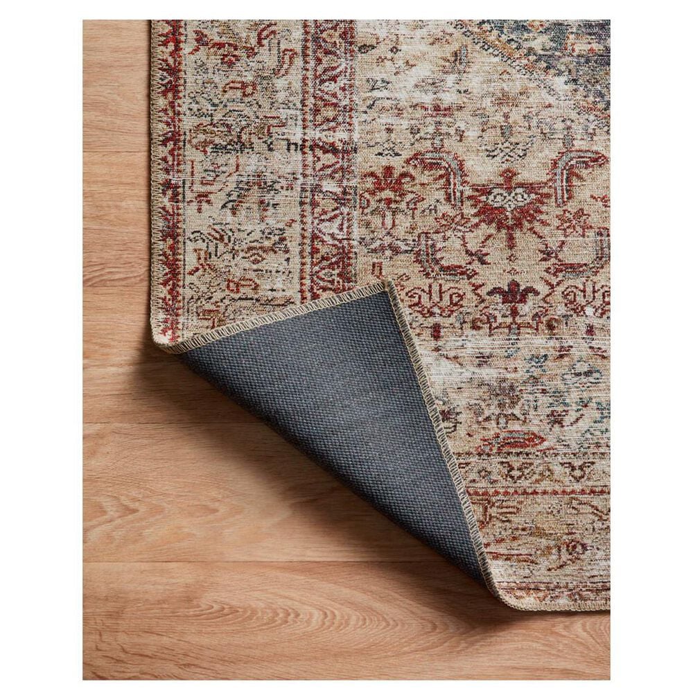 Amber Lewis x Loloi Georgie 3&#39;9&quot; x 5&#39;6&quot; Teal and Antique Area Rug, , large