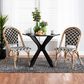 Baxton Studio Ambre Side Chair in Black and White (Set of 2), , large