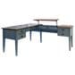 Wycliff Bay HALF PEDASTAL L-DESK, , large