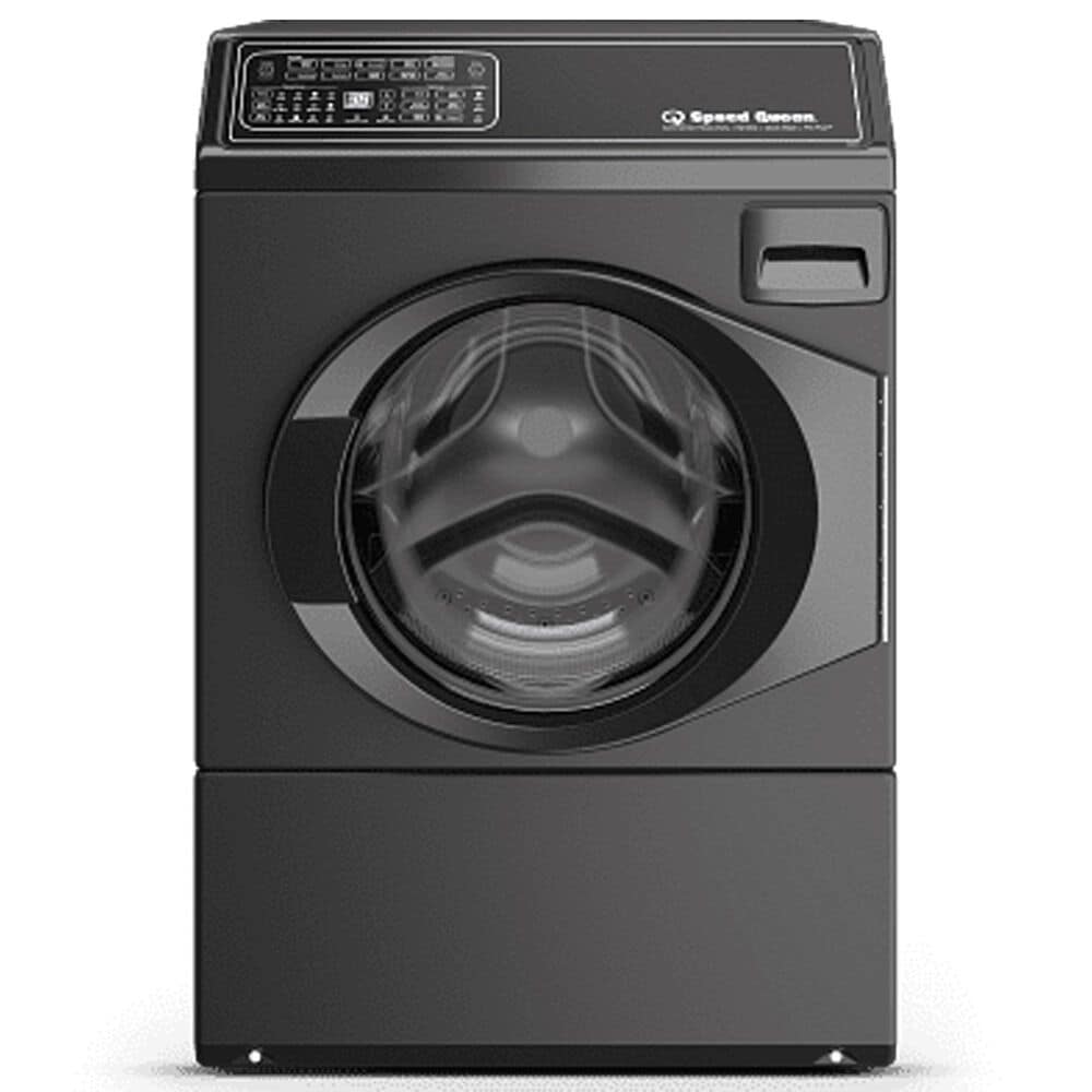 Speed Queen 3.5 Cu. Ft. Front Load Right Hinge Washer and 7 Cu. Ft. Gas Dryer Laundry Pair in Matte Black, , large