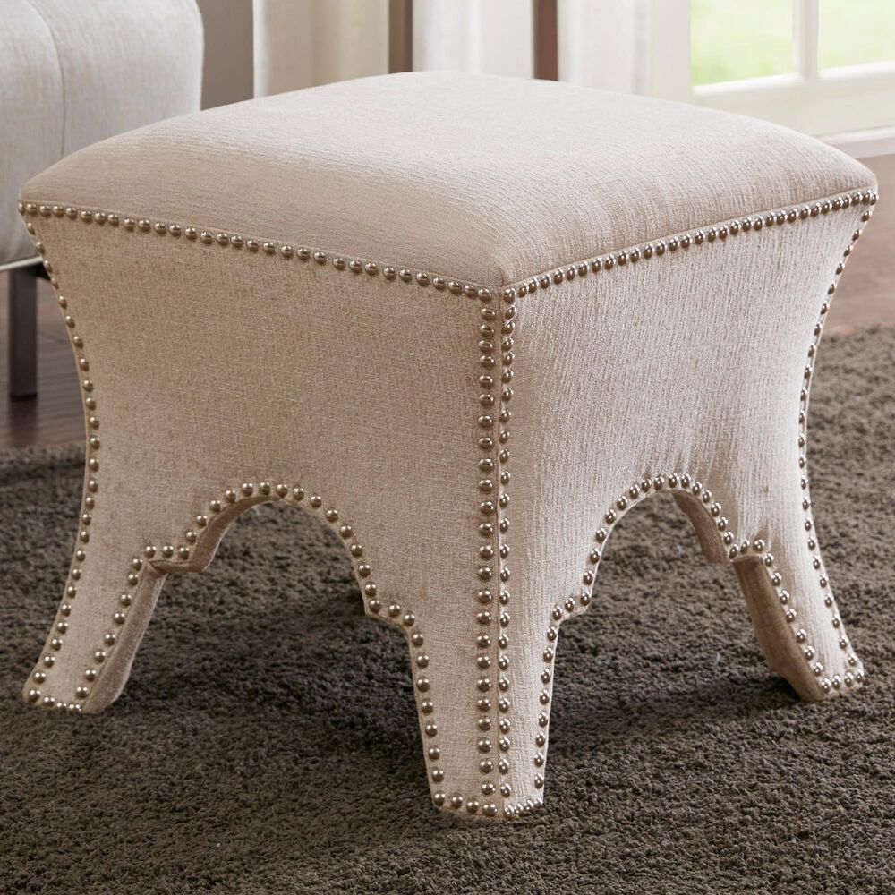 Hampton Park Eliza Ottoman in Cream, , large