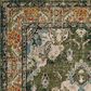 Safavieh Monaco MNC243F-5R 5" x 5"  Forest Green/Light Blue Round Rug, , large
